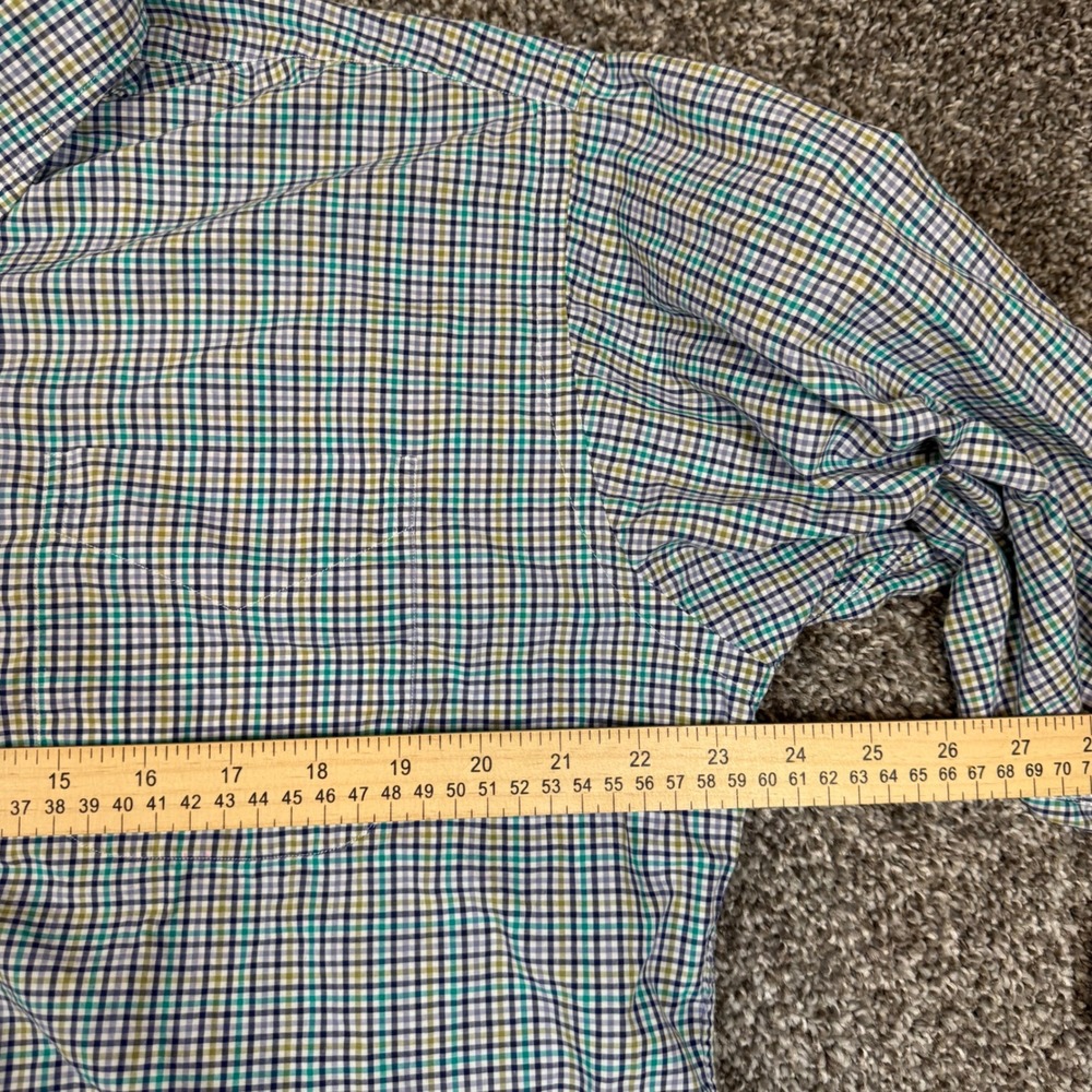 Gitman Brothers Men's Plaid Button Down Shirt Long Sleeve Size 16 35 - Picture 4 of 9